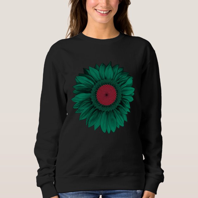Bangladesh Flag Sunflower Bangladeshi Roots Proud  T Shirt (Framsida)