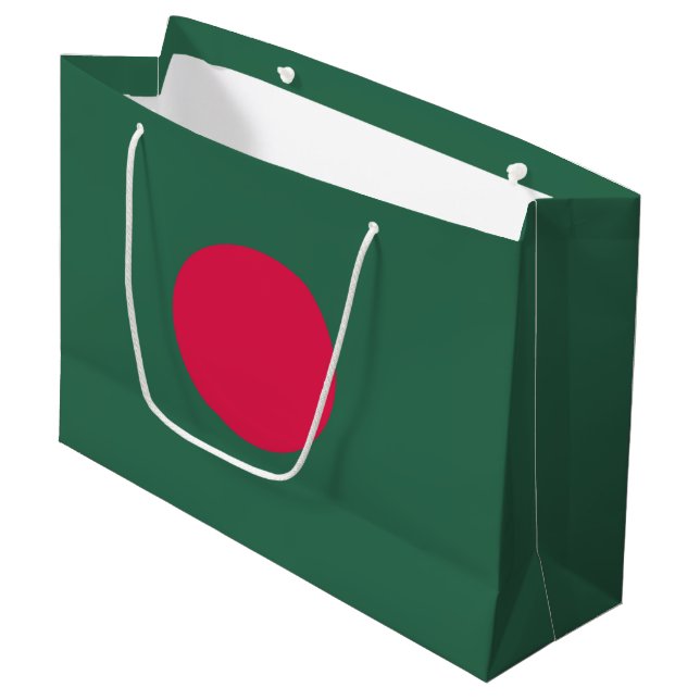 Bangladesh flagga (Framsidan Vinklad)