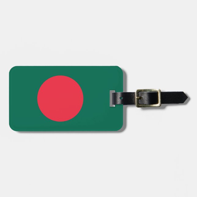 Bangladesh flagga bagagebricka (Horisontell Framsida)