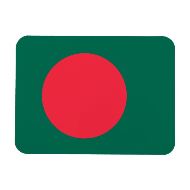 Bangladesh Flagga (Bangladesh) Magnet (Horisontell)