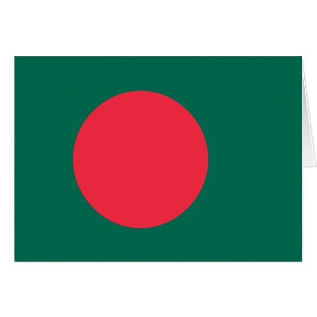Bangladesh flagga; Bangladeshare; OBS Kort (Framsidan Horizontal)