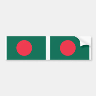 Bangladesh flagga bildekal