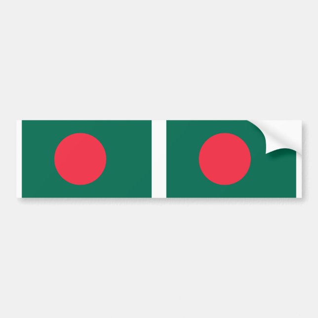 Bangladesh flagga bildekal (Framsidan)