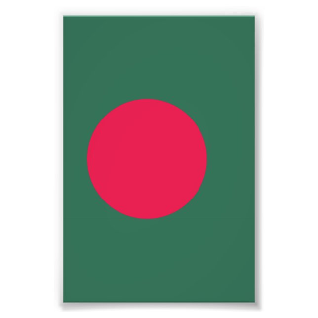 Bangladesh flagga fototryck (Framsidan)