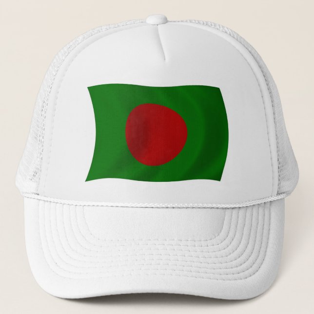 Bangladesh Flagga Hat Truckerkeps (Framsida)