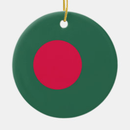 Bangladesh flagga julgransprydnad keramik