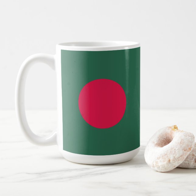 Bangladesh flagga kaffemugg (Med munk)