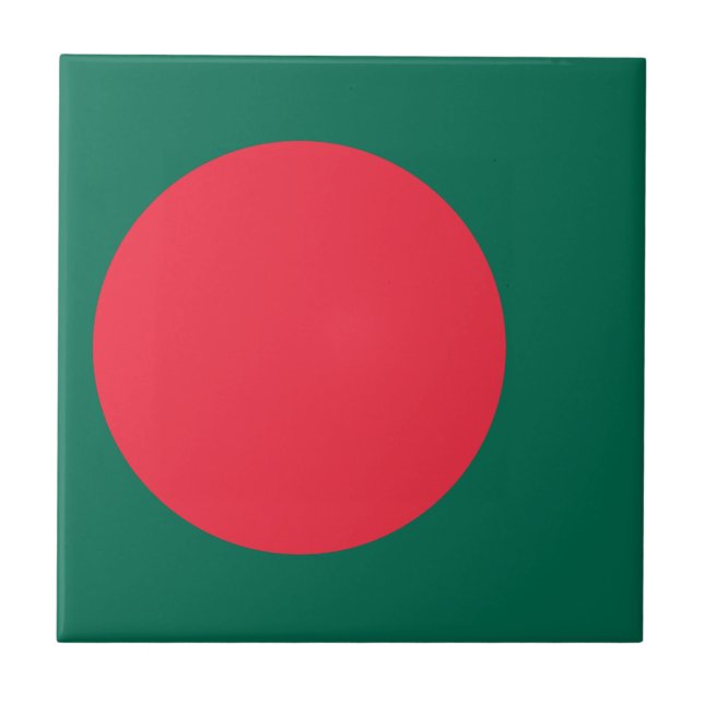 Bangladesh flagga kakelplatta (Framsidan)