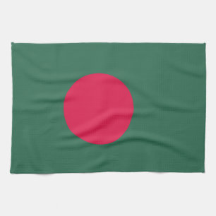 Bangladesh flagga kökshandduk