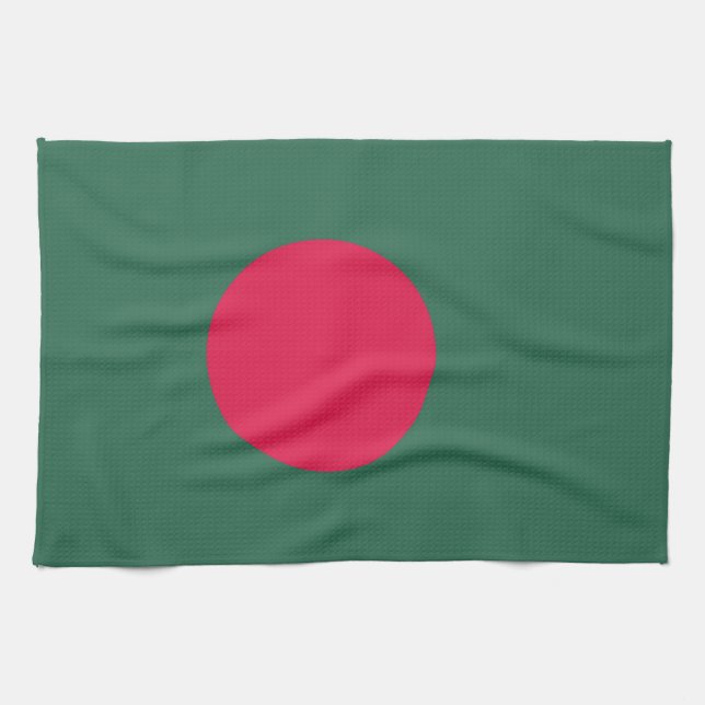 Bangladesh flagga kökshandduk (Horisontell)