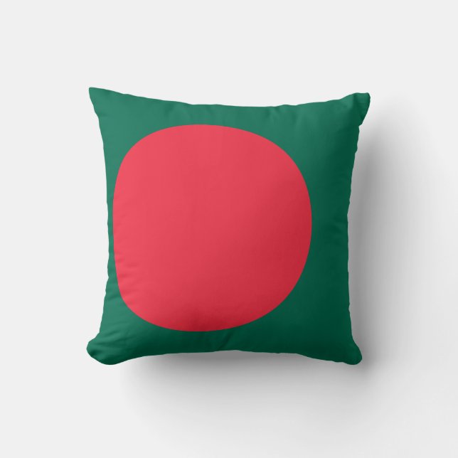 Bangladesh Flagga Kudde (Framsida)