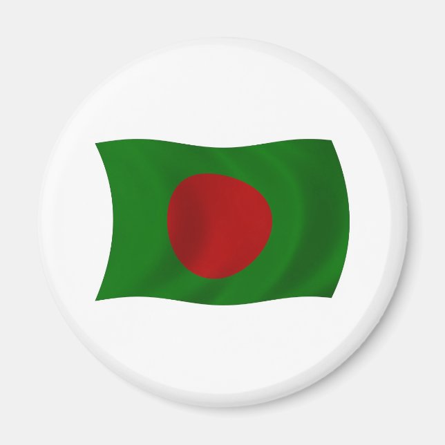 Bangladesh Flagga Magnet (Framsidan)