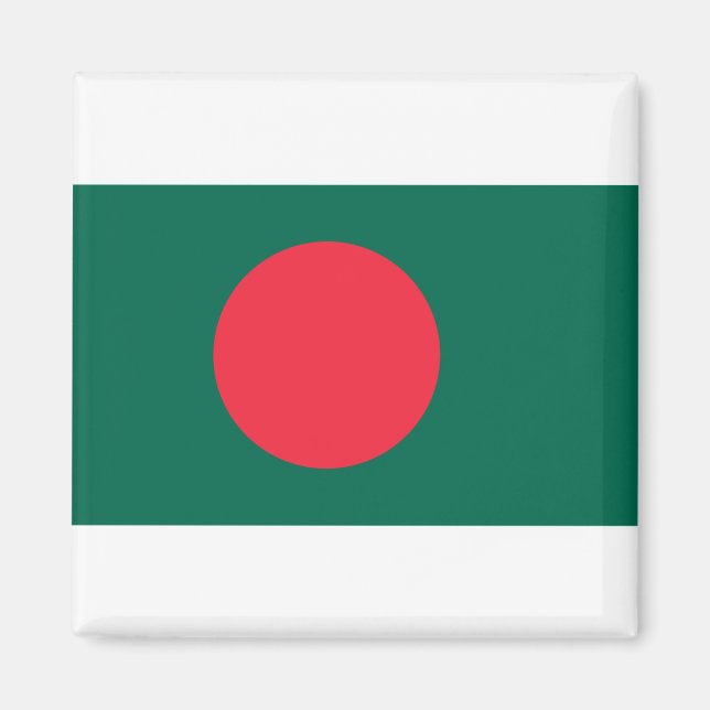 Bangladesh Flagga Magnet (Framsidan)