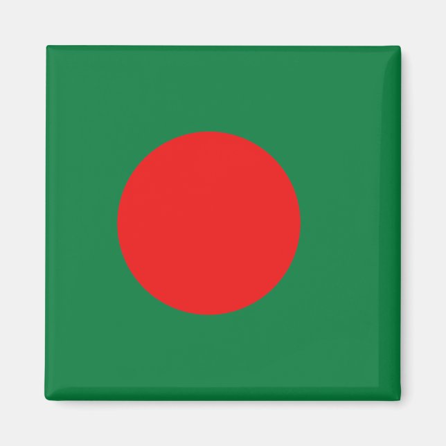 Bangladesh Flagga Magnet (Framsidan)