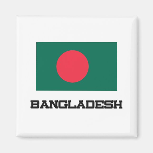 Bangladesh Flagga Magnet (Framsidan)