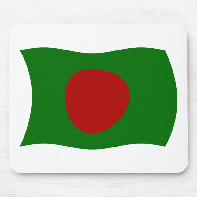 Bangladesh Flagga Mousepad Musmatta (Framsidan)