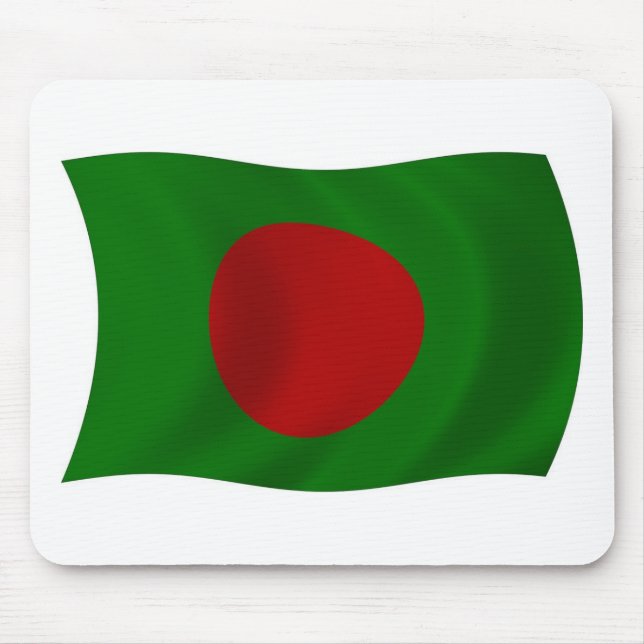 Bangladesh Flagga Mousepad Musmatta (Framsidan)