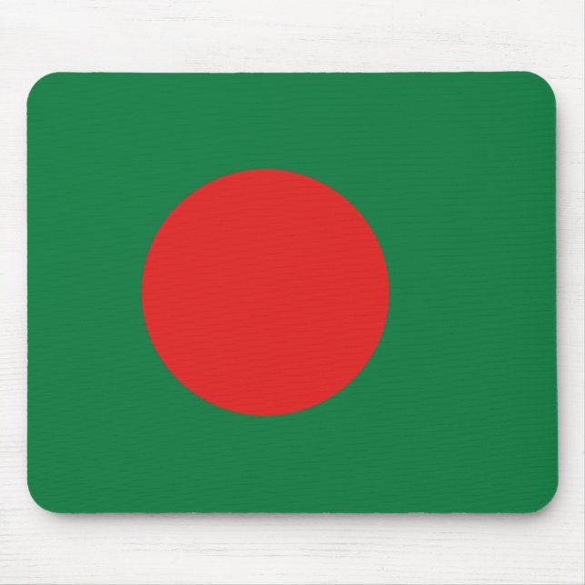 Bangladesh Flagga Mousepad Musmatta (Framsidan)