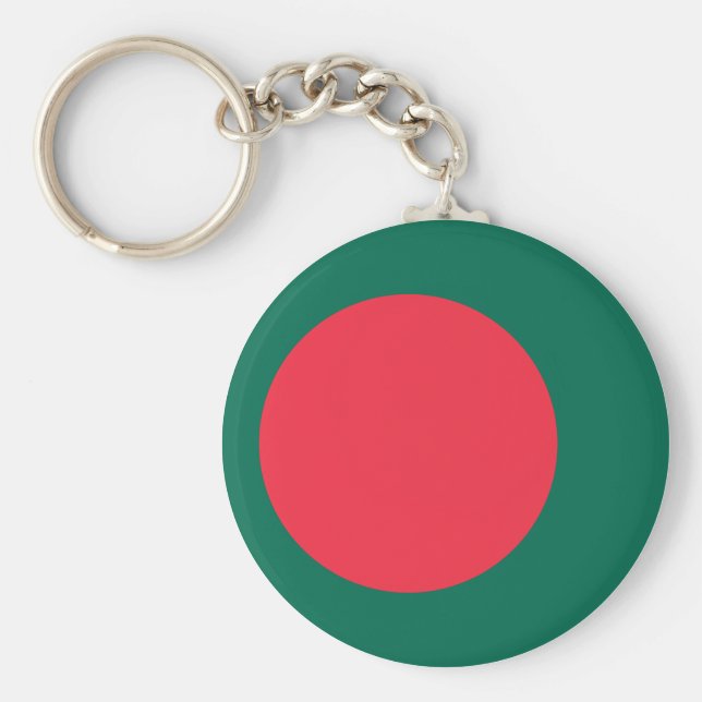 Bangladesh Flagga Nyckelring (Framsidan)