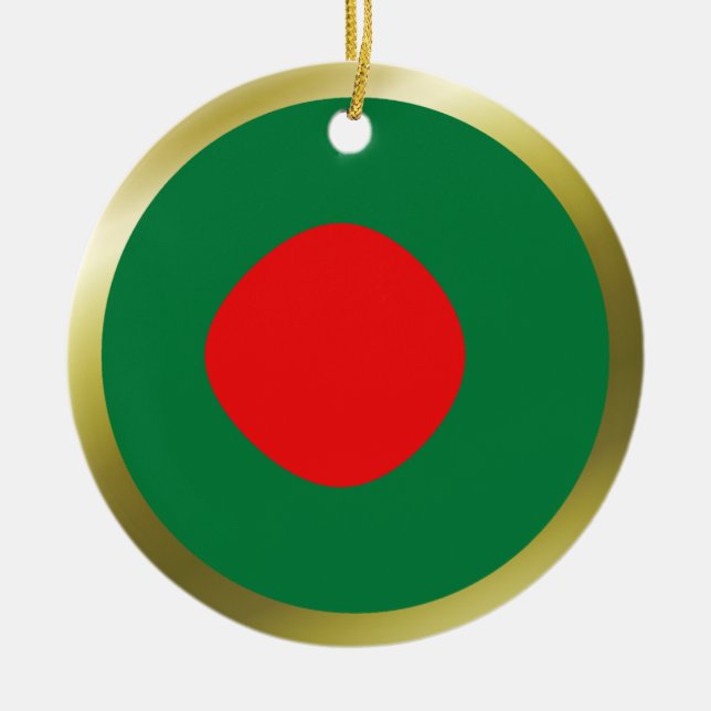 Bangladesh Flagga Ornament (Framsidan)