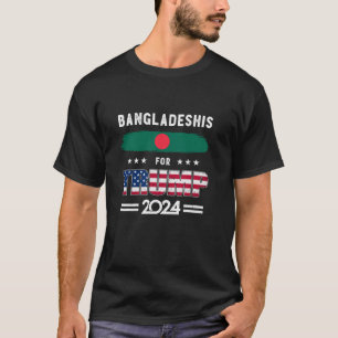 Bangladesh Flagga Patrio för Trump 2024 Bangladesh T Shirt