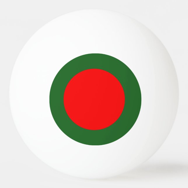 Bangladesh flagga pingisboll (Framsidan)