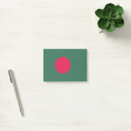 Bangladesh flagga post-it block