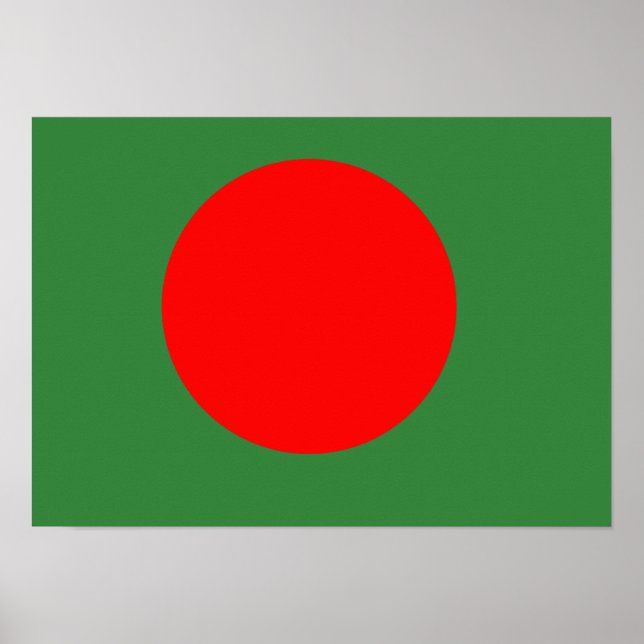 Bangladesh Flagga Poster (Framsidan)