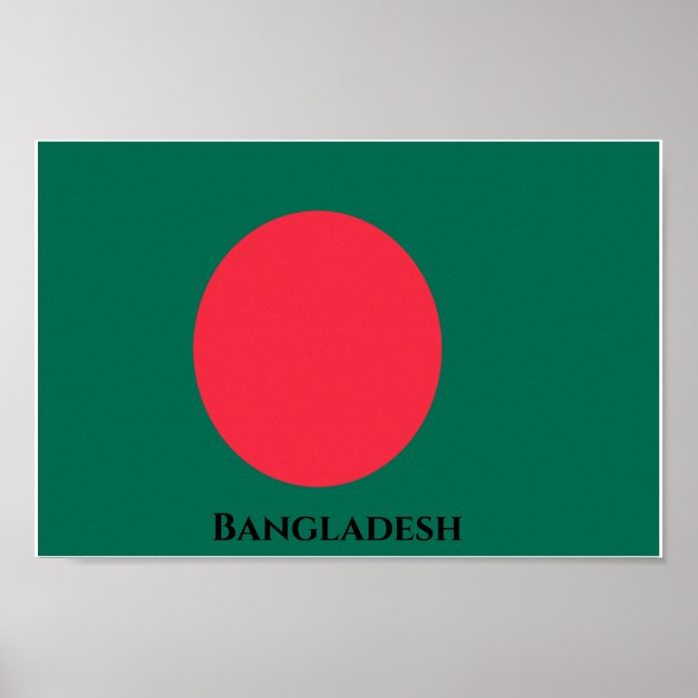 Bangladesh Flagga Poster (Framsidan)