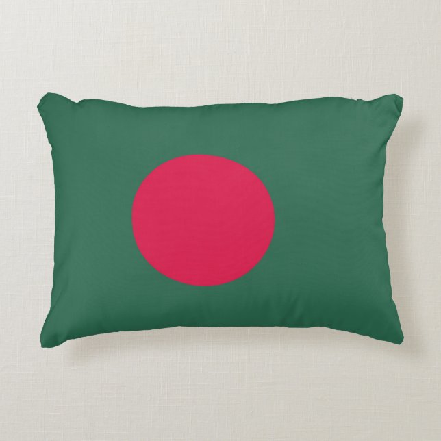 Bangladesh flagga prydnadskudde (Framsidan)