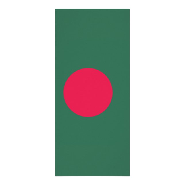 Bangladesh flagga reklamkort (Baksidan)