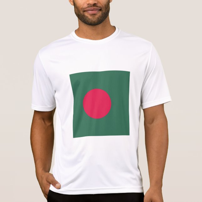 Bangladesh flagga t shirt (Framsida)