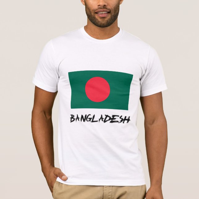 Bangladesh flagga t-shirt (Framsida)