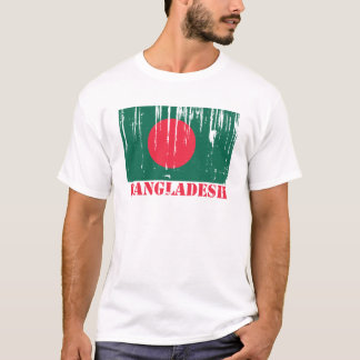 Bangladesh flagga tee shirt