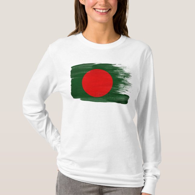 Bangladesh flagga tee shirt (Framsida)