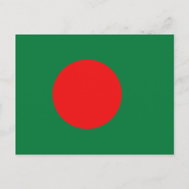 Bangladesh Flagga vykort (Framsida)