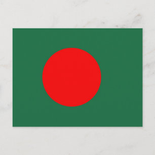 Bangladesh Flagga Vykort