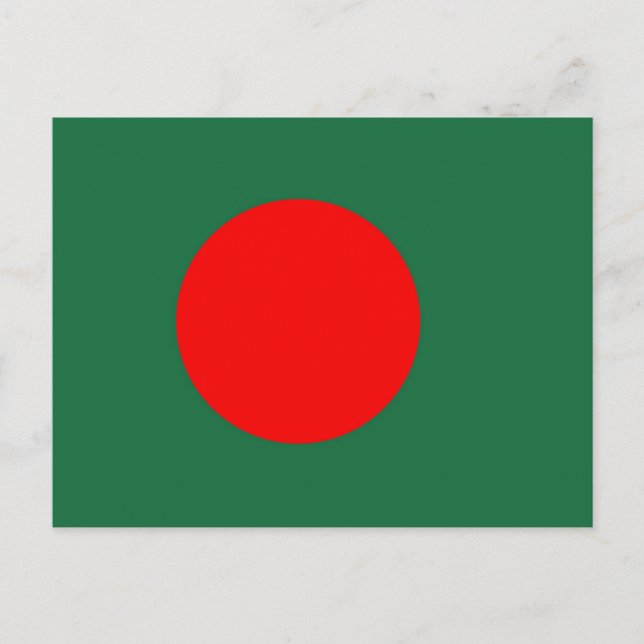Bangladesh Flagga Vykort (Framsida)