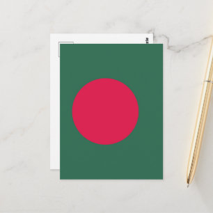 Bangladesh flagga vykort
