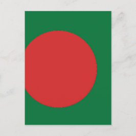Bangladesh Flagga Vykort