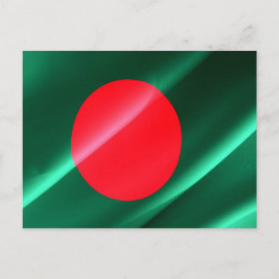 Bangladesh - Flagga Wave - Vykort