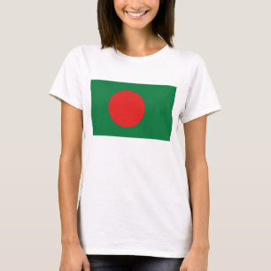 Bangladesh Flagga x Karta T-Shirt