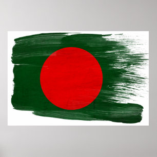 Bangladesh flaggaaffischer poster