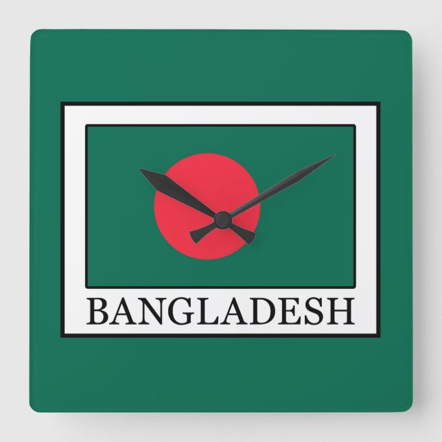 Bangladesh Fyrkantig Klocka (Framsida)