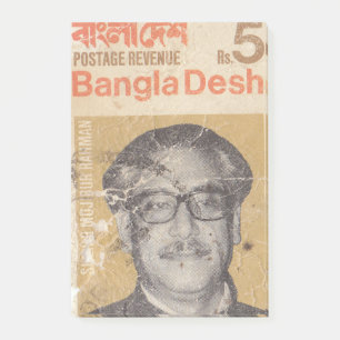 Bangladesh gamla porto frimärke post-it block