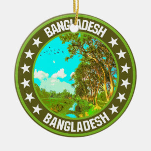 Bangladesh Julgransprydnad Keramik