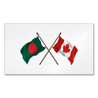 Bangladesh & Kanada Flagga Magnet – Kulturell Stol