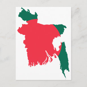 Bangladesh karta BD Vykort