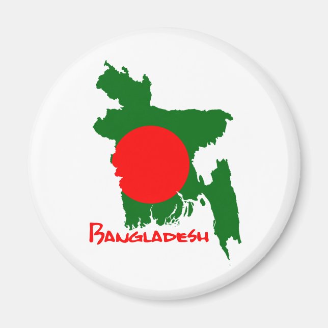 Bangladesh Karta Magnet (Framsidan)