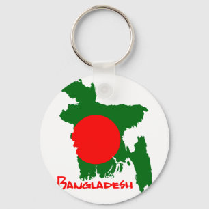 Bangladesh Karta Nyckelring